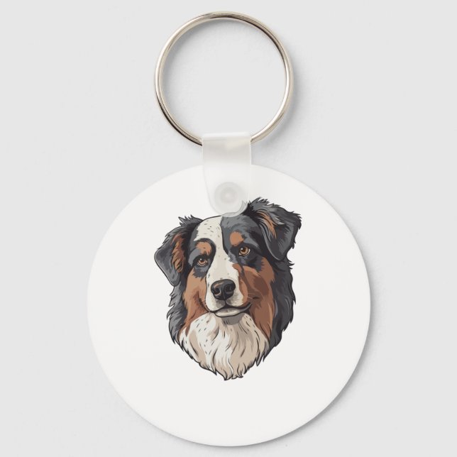 Llavero Perro pastor australiano (Anverso)