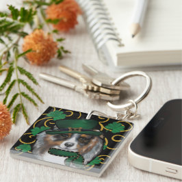 Llavero Perro pastor australiano de San Patricio