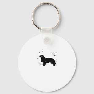 Llavero Perro pastor australiano � Halloween Moon Silhouet
