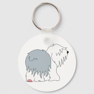 Llavero Perro pastor Bobtail