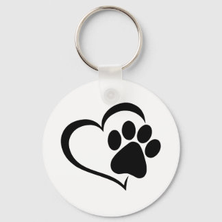 Llavero Perro Paw & Heart Keychain