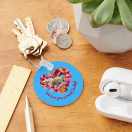 Llavero Perro personalizado, gato, Mascota foto Rosa coraz