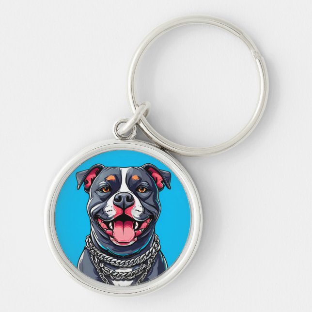 Llavero Perro Pitbull (Frente)