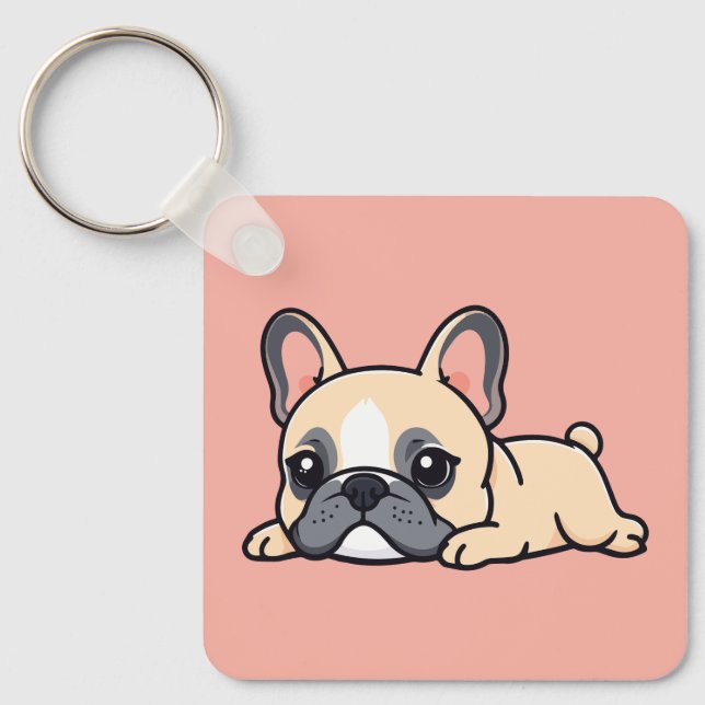 Llavero perro pug (Anverso)