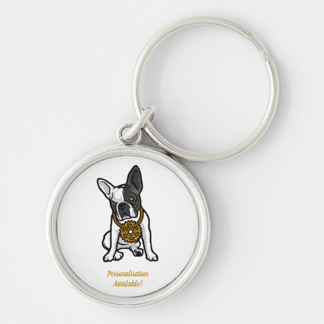 Llavero Perro Pug de Estilo Callejero (Frente)