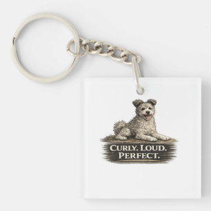 Llavero Perro Pumi – Rizado Fuerte Perfecto