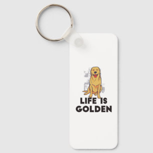 Llavero Perro Retriever Dorado - La Vida es Dorada