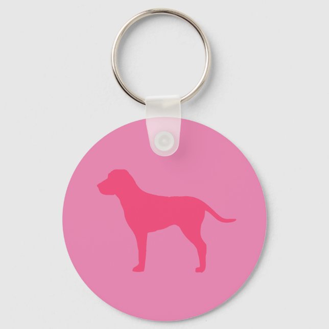 Llavero Perro rosa (Anverso)