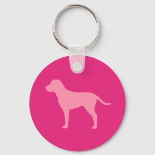 Llavero Perro Rosa