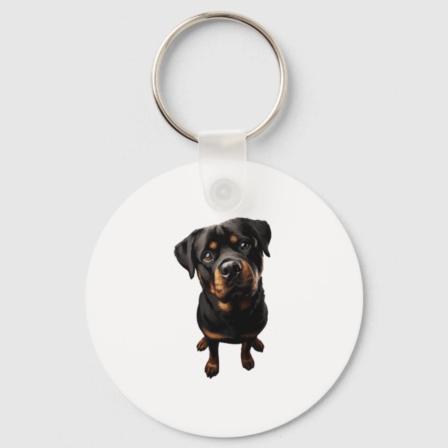 Llavero perro rottweiler (Anverso)