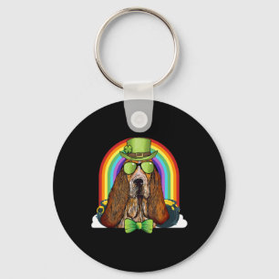 Llavero Perro sabueso duende divertido día de San Patricio