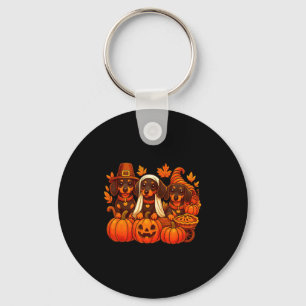 Llavero Perro Salchicha Dachshund Agradecido Calabaza de A