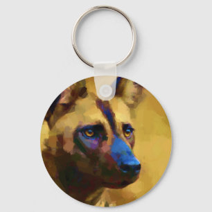Llavero Perro salvaje africano