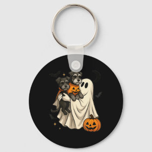 Llavero Perro Schnauzer Miniatura Fantasma Halloween