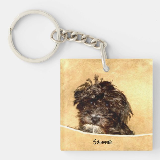 Llavero Perro Schnoodle (Frente)