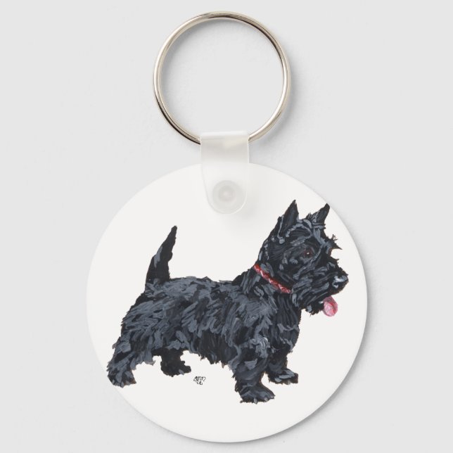 Llavero Perro Scottie descarado (Anverso)
