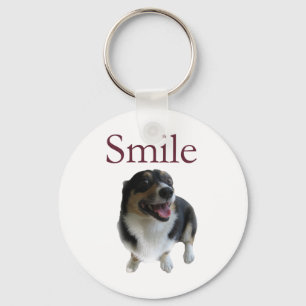 Llavero Perro sonriente lindo   Sonrisa Feliz