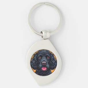 Llavero perro spaniel de agua americano