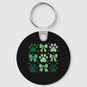Llavero Perro St Patricks Coquette Paw Paddy Shamroc irlan