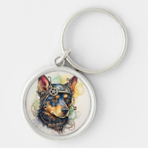 Llavero Perro Steampunk Kelpie Australiano