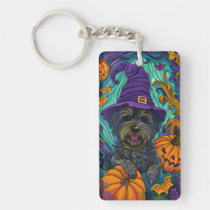 Llavero Perro Terrier Tibetano espeluznante de Halloween B