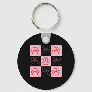 Llavero Perro Valentine Coquette Bow Perro Paw Heart Valen