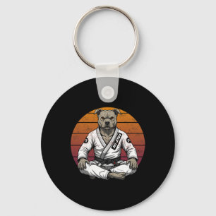 Llavero Perro virgen divertido Jiu Jitsu Retro Grappl