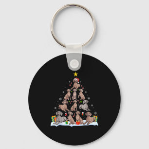 Llavero Perro Weimaraner árbol de Navidad Xmas Amante Perr