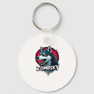 Llavero Perro zombie Husky siberiano Sibe Halloween esenci