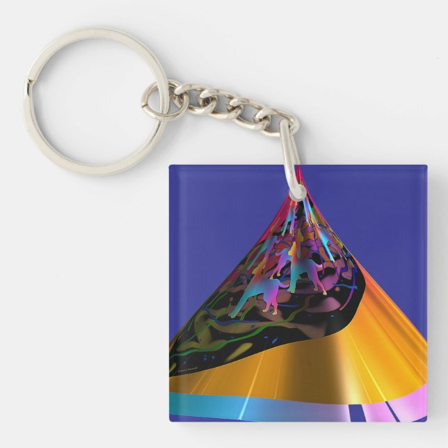 Llavero Perros azules (Frente)