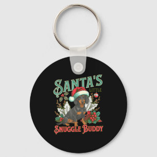 Llavero Perros Dachshund Lindos Luces de Navidad Santa Fie