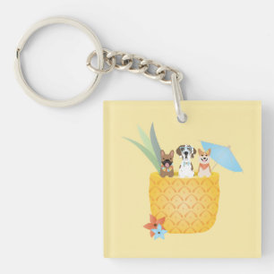 Llavero Perros de piña colada