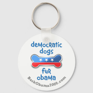 Llavero Perros democráticos para Obama 2009