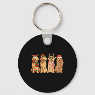 Llavero Perros divertidos Navidades de Golden Retriever Lu