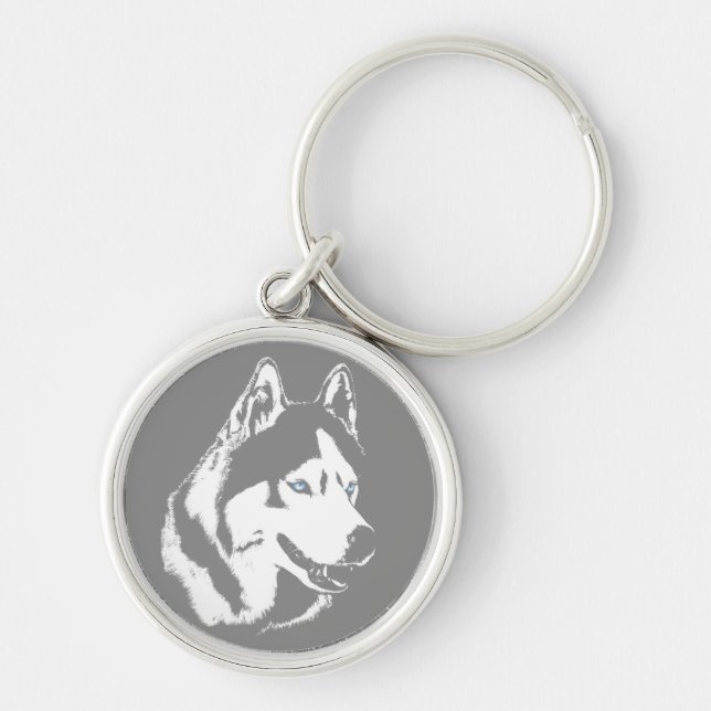 Llavero Perros Husky Keychain Siberian Husky Malamute (Frente)
