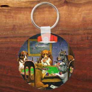 Llavero Perros Jugando al Póquer