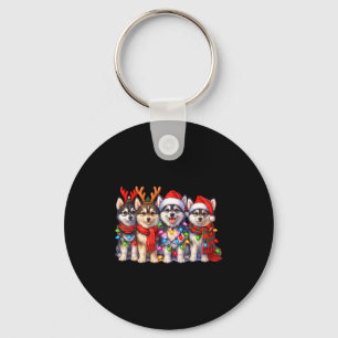 Llavero Perros Navideños Lindos Msky Con Luces Manga Larga