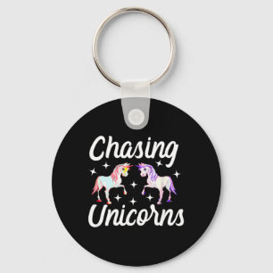 Llavero Persiguiendo Unicornios Mágicos