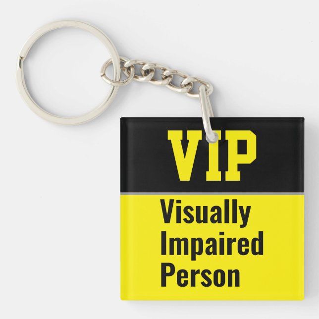 Llavero Persona con discapacidad visual VIP (Frente)