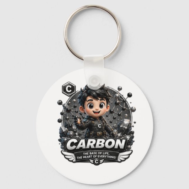 Llavero  Personaje de carbono ATOMIVRA  (Anverso)