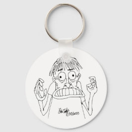 Llavero personaje de dibujos animados con pánico