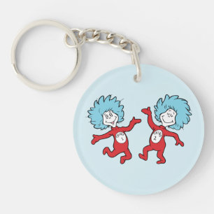 Llavero Personaje de Dr. Seuss Thing 1 y Thing 2