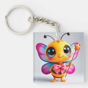 Llavero Personaje de hada abeja de dibujos animados adorab