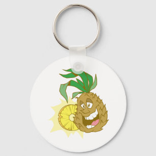 Llavero personaje de piña feliz