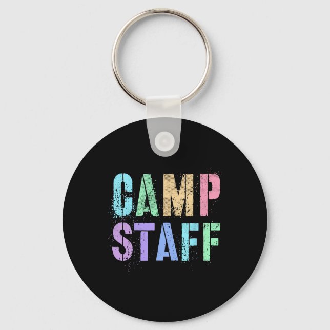 Llavero Personal del Campamento Retro Consejero de la Trip (Anverso)