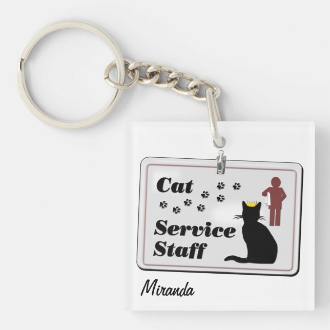 Llavero Personal del Servicio de Cat (personalizable) (Frente)