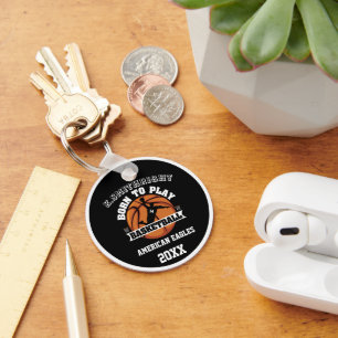 Llavero Personal Nacido para Jugar Baloncesto