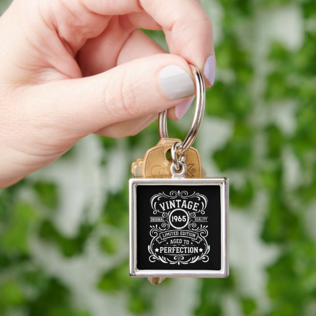 Llavero Personaliazada fiesta de sesenta años de antigüeda (Mano)