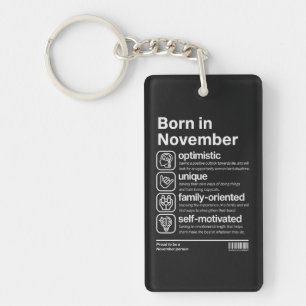 Llavero Personalidad de Nacido en Noviembre