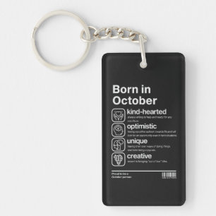 Llavero Personalidad de Nacido en Octubre
